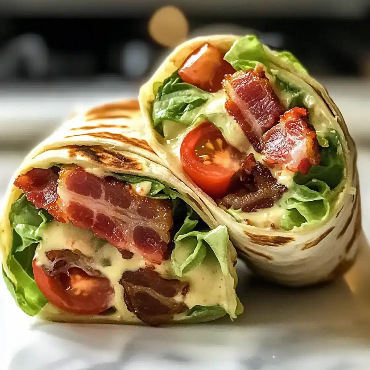 Gourmet-BLT-Wraps mit geheimer Soße für jeden Tag